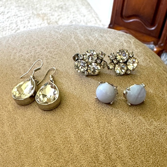 Vintage Assorted Three Earrings Bundle GUC - Picture 1 of 4